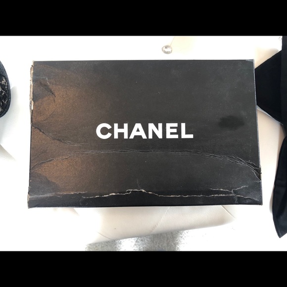 CHANEL Cap Toe Tweed Platform Slingback - Picture 12 of 13